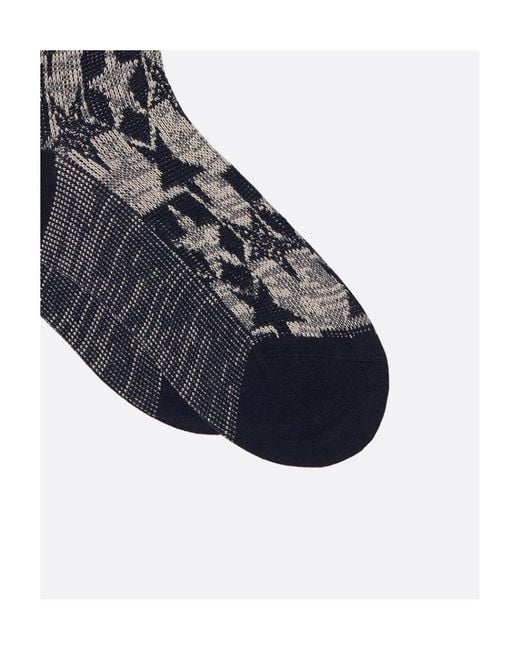 Dior Blue Star Pattern Socks
