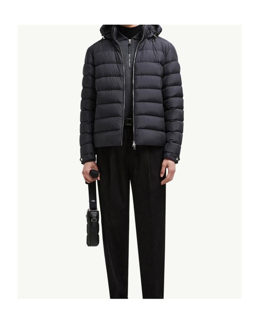 Moncler Black Arneb Hooded Padded Jacket for men