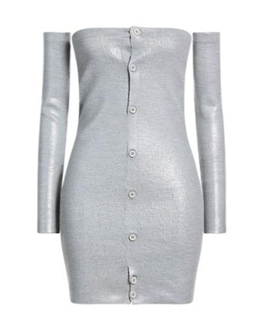 MM6 by Maison Margiela Gray Fitted Knitted Dress