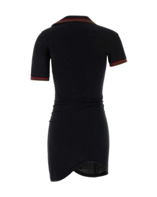 Vivienne Westwood Black Short-Sleeved Dress