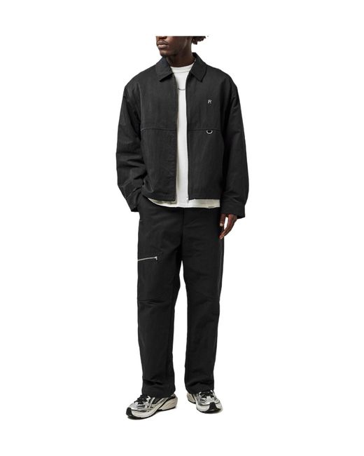 Represent Black Solid Color Overshirt for men