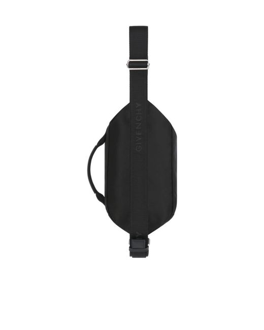 Givenchy Black Logo Printed Belt Bag for men