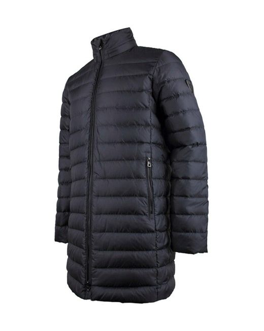EA7 Blue Quilted Down Jacket for men