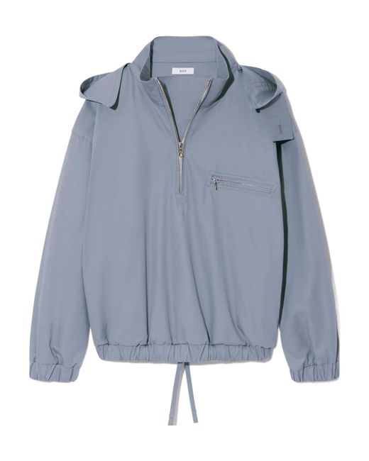 Rier Blue Zippered Casual Jacket for men