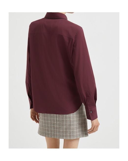 Brunello Cucinelli Purple Long-Sleeve Shirt
