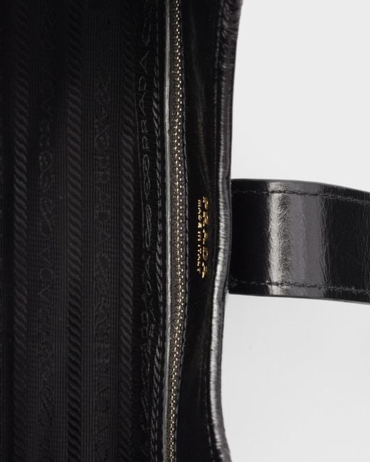 Prada Black Small Leather Tote Bag