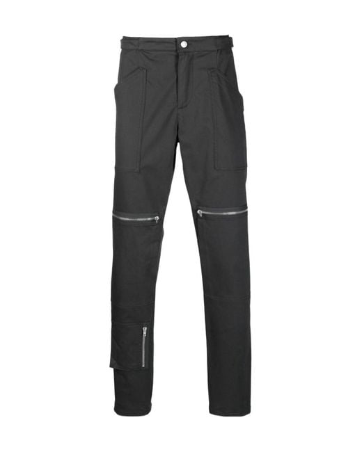 Moschino Gray Pocket Casual Pants for men