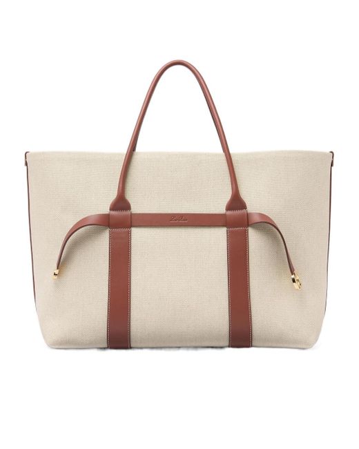 Loro Piana Natural Ghiera Large Shopper Bag