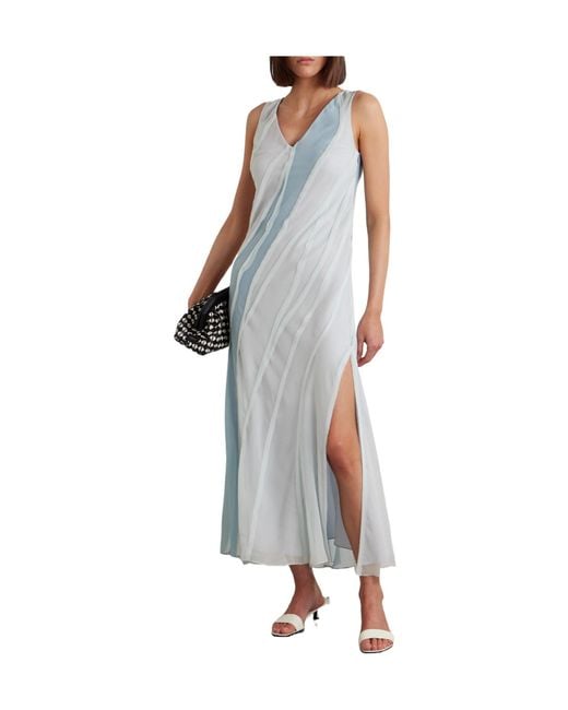 Jason Wu Blue Silk-Chiffon Maxi Dress