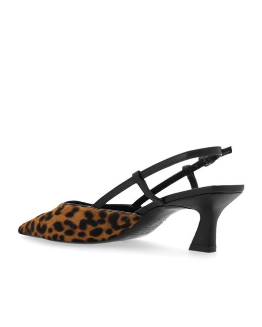 Stuart Weitzman Brown Slingback High Heel Sandals