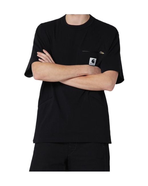 Sacai Black X Carhartt Wip Jersey T-Shirt for men