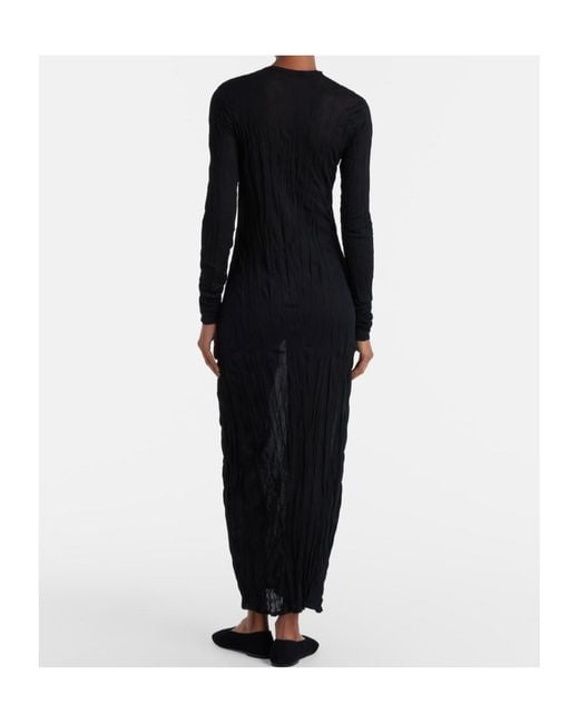 Totême  Black Pleated Maxi Dress