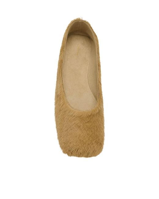 The Row Natural Square Toe Flats