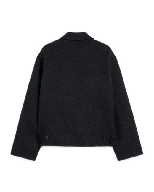 Jil Sander Black Textured Wool Jacket for men