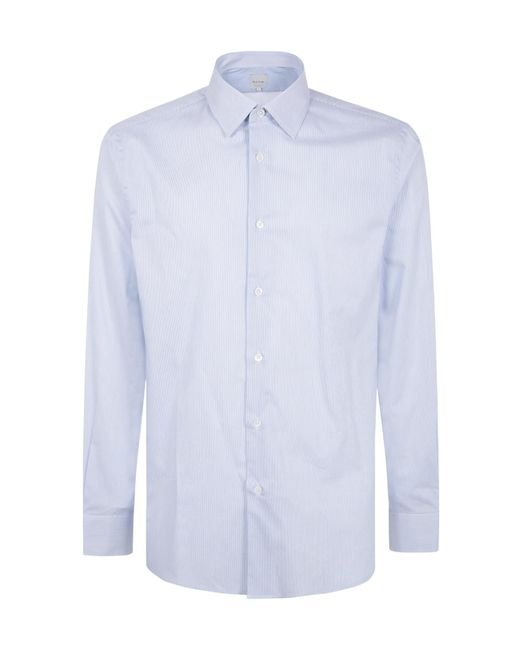 Paul Smith Blue Dobby Stripe Tailored-Fit Shirt for men