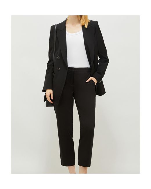 Marella Black Lapel Long-Sleeved Suit Jacket