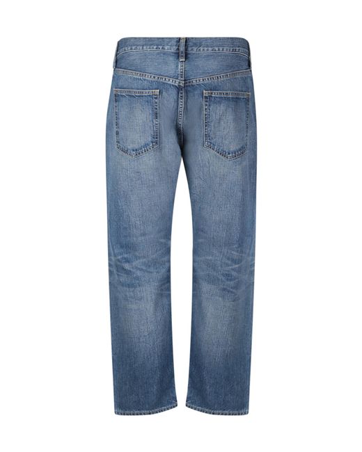 Junya Watanabe Blue Patchwork Jeans for men