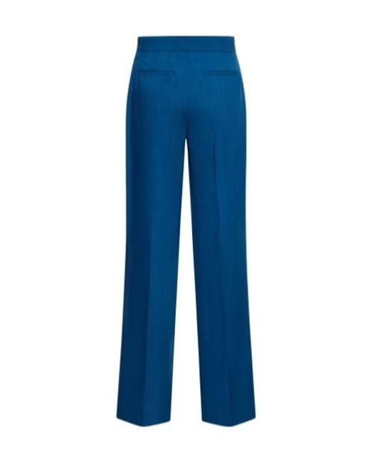 Tory Burch Blue Tailored Pendant Casual Pants