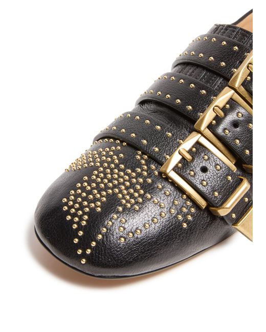 Chloé Black Pointed-Toe Flats
