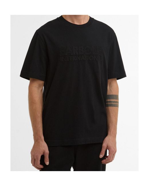 Barbour Black Logo T-Shirt for men