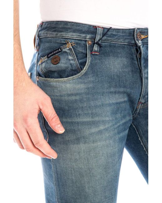 Armani Jeans Blue Logo Jeans for men