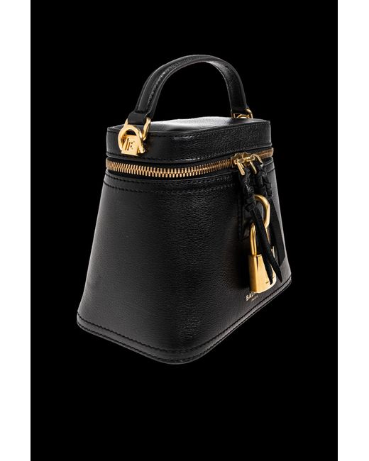 Balmain Black Pulse Vanity Shoulder Bag