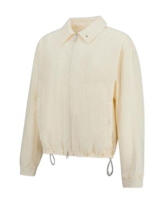 Herno White Tech-Crincle Jacket for men