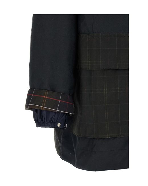 Barbour Black X Ganni Waxed Duffle Coat