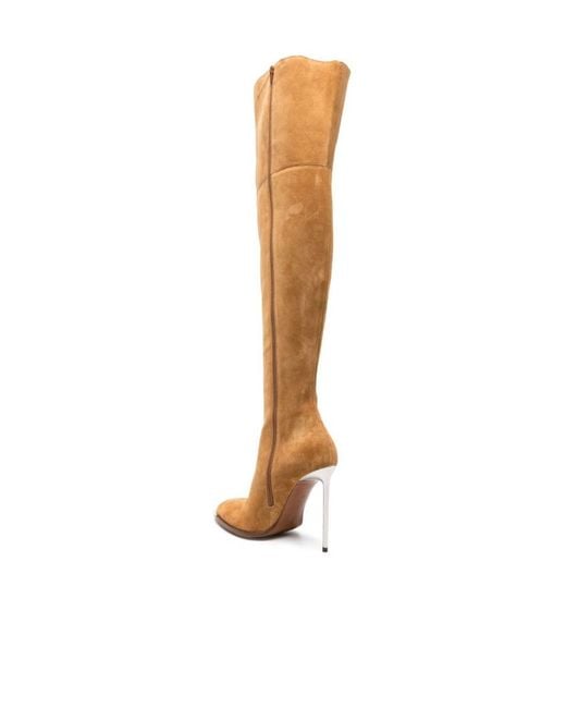 Bally White Hedy Pointed Toe Boots