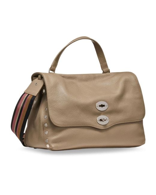 Zanellato Metallic Postina M Flap Crossbody Bag