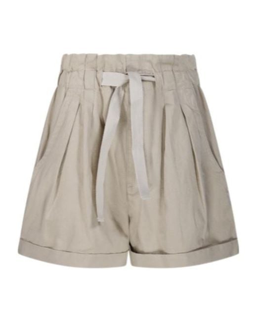 Isabel Marant Natural Isabel Marant Étoile Nirma Paperbag Shorts