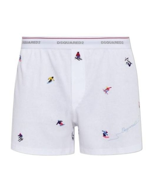DSquared² Blue Boxer Briefs for men