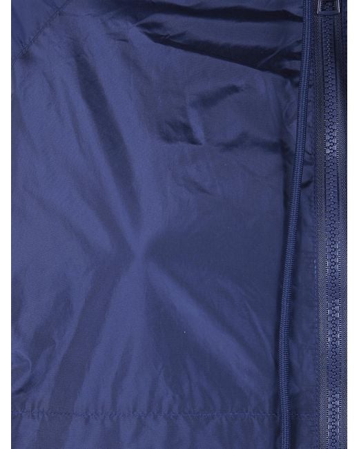 Semicouture Blue Zip-Up Hooded Jacket