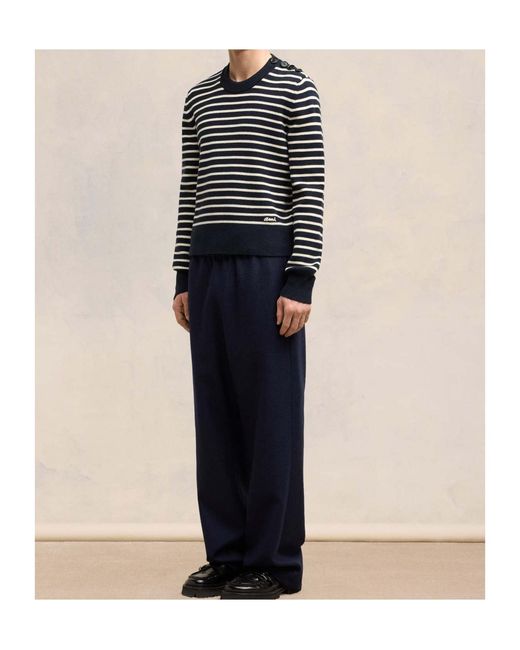 AMI Blue Sweaters for men