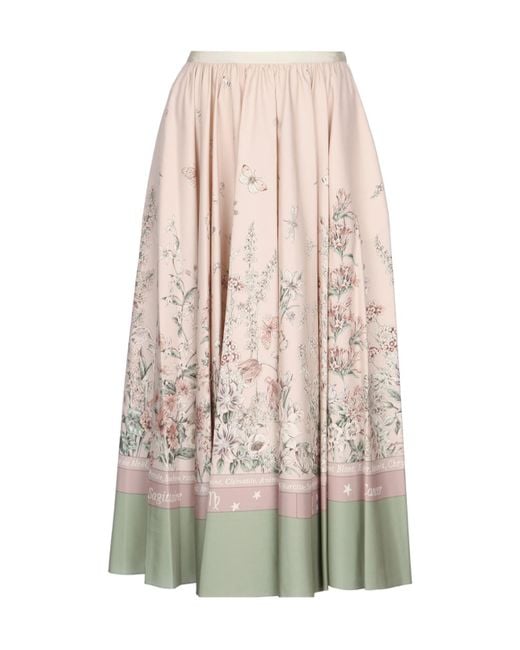 Dior White Patterned Skirt