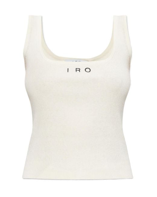 IRO White Sleeveless Top