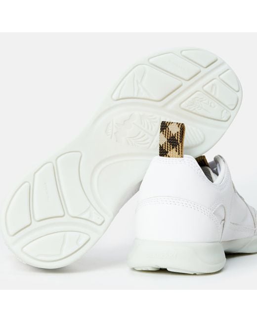 Burberry White Burb Matrix Sneak Ld52