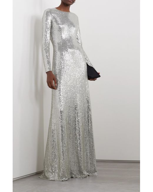 Michael Kors Gray Sequined Plain Dress Dress