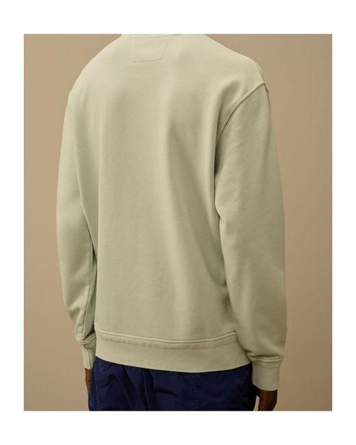 C P Company Natural Lens Pocket Crewneck Sweatshirt for men