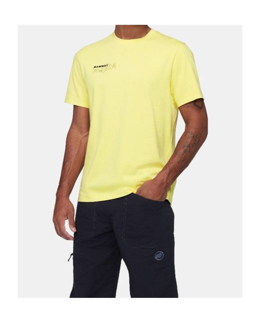 Mammut Yellow Base T-Shirt Multi-Pitch for men