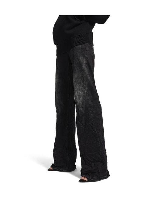 Balenciaga Black Wide Leg Pants