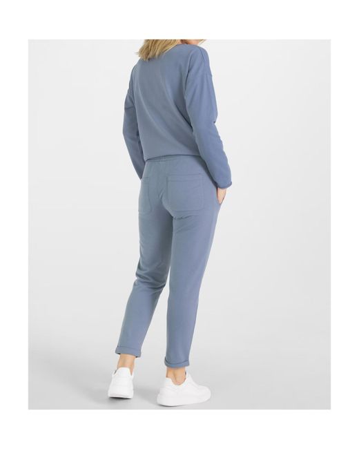 Juvia Blue Drawstring Waist Casual Pants