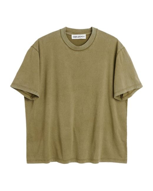 Our Legacy Green Box Jersey T-Shirt for men