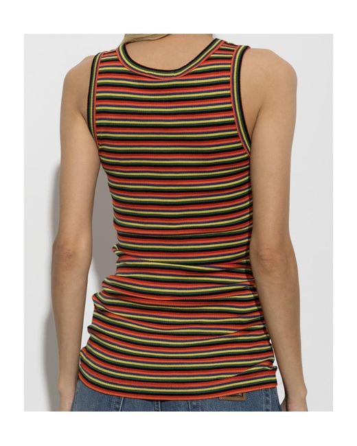 Dolce & Gabbana Brown Round Neck Sleeveless Vest