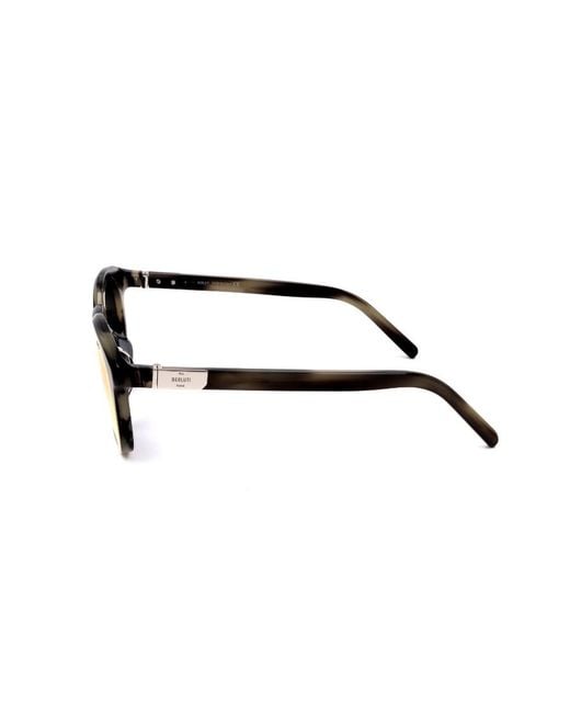 Berluti Red Logo Sunglasses for men