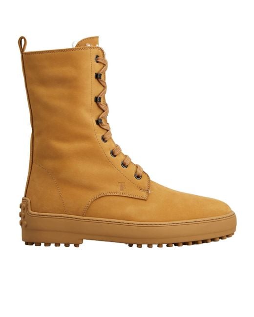 Tod's Brown Winter Gommino Ankle Boots