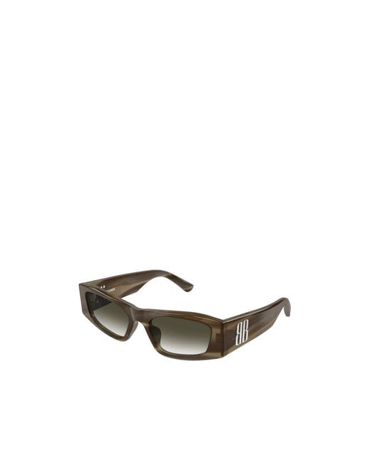 Balenciaga Green Eyewear Cat-Eye Frame Sunglasses