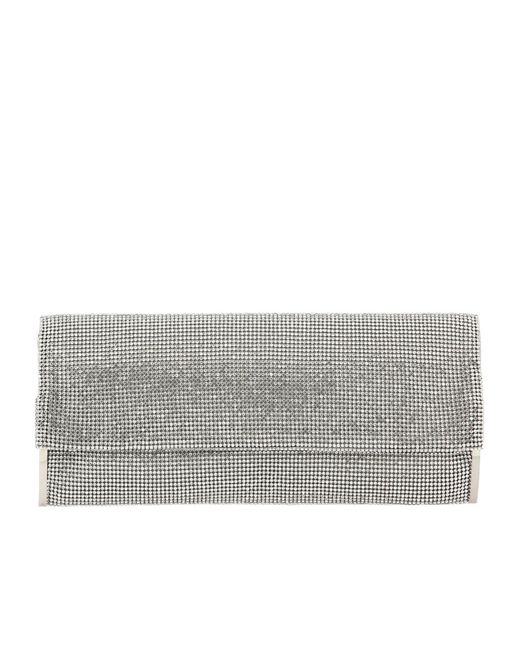 Benedetta Bruzziches Gray Clamshell Clutch