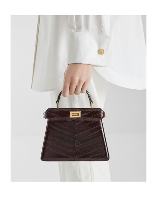 Fendi Brown Peekaboo Iseeu Petite Tote Bag