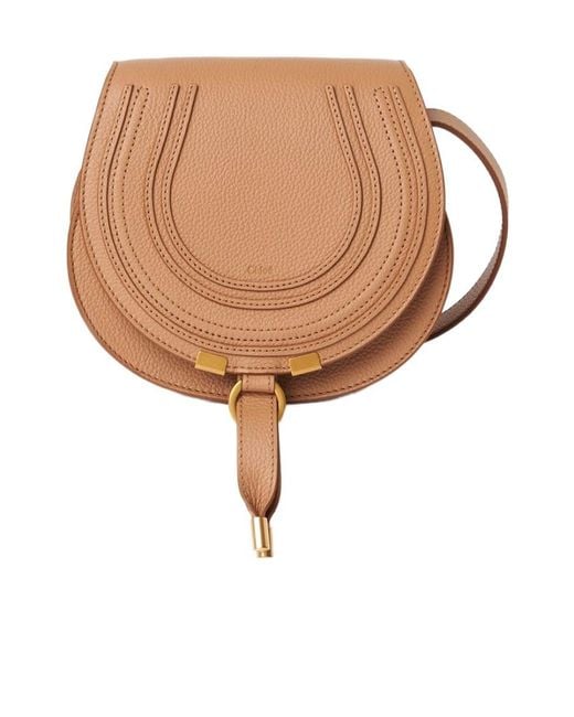 Chloé Natural Chloé Marcie Small Saddle Bag